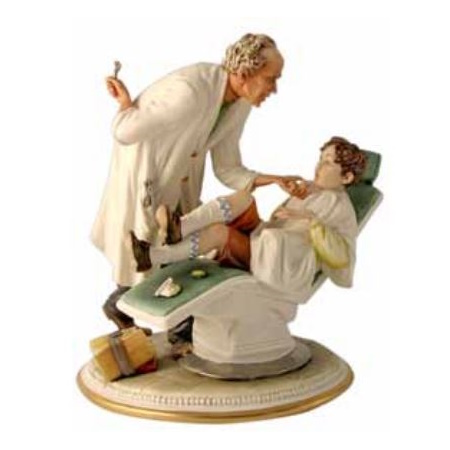 capodimonte porselein beeldje tandarts